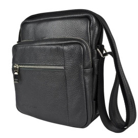 Кожаная мужская сумка Luviera black (арт. 5048-01)