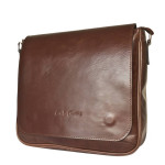 Кожаная мужская сумка Bolviso brown 